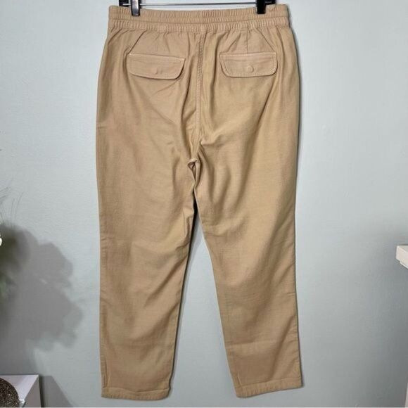 J. Crew Tie Waist Camp Pant Relaxed Fit Khaki Pants Tan Beige Medium - Picture 7 of 16